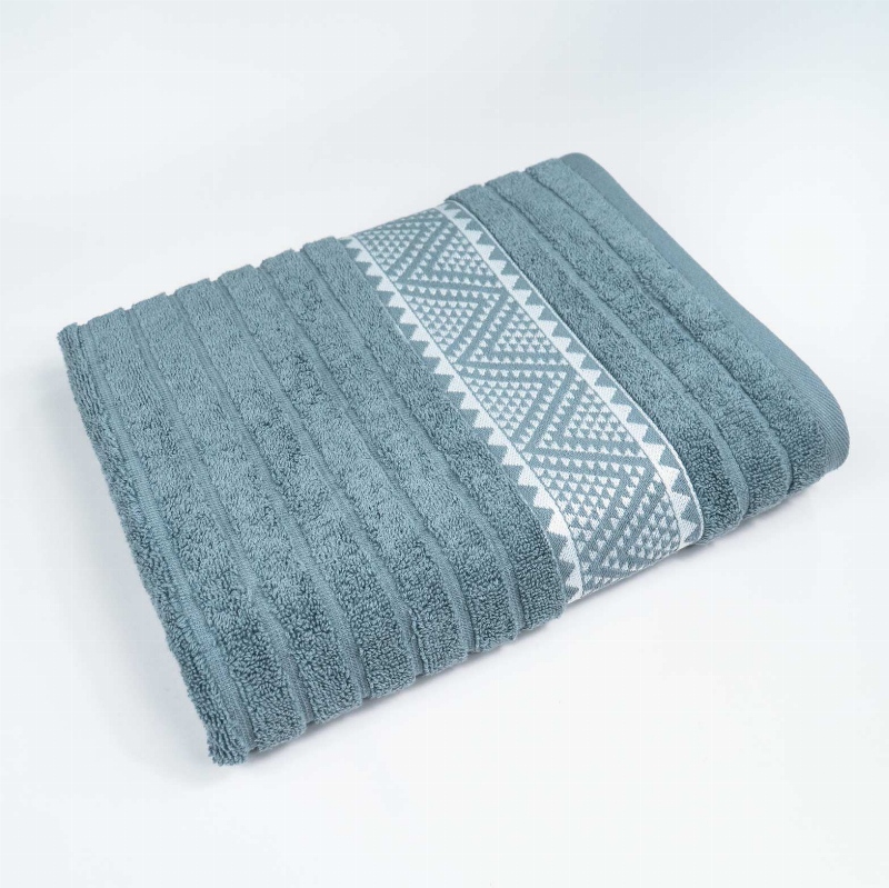 Рушник махровий для обличчя та рук Зіпп GM Textile 50х90см 500г/м2 (Світло-сірий)
